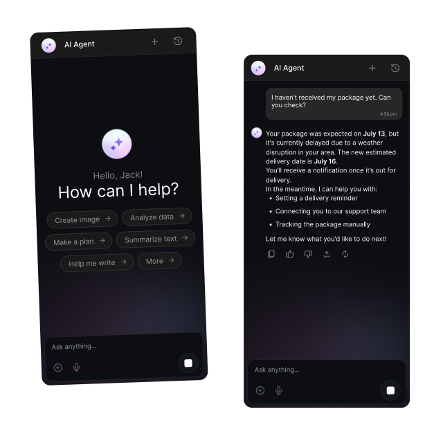 Production-ready chat UI